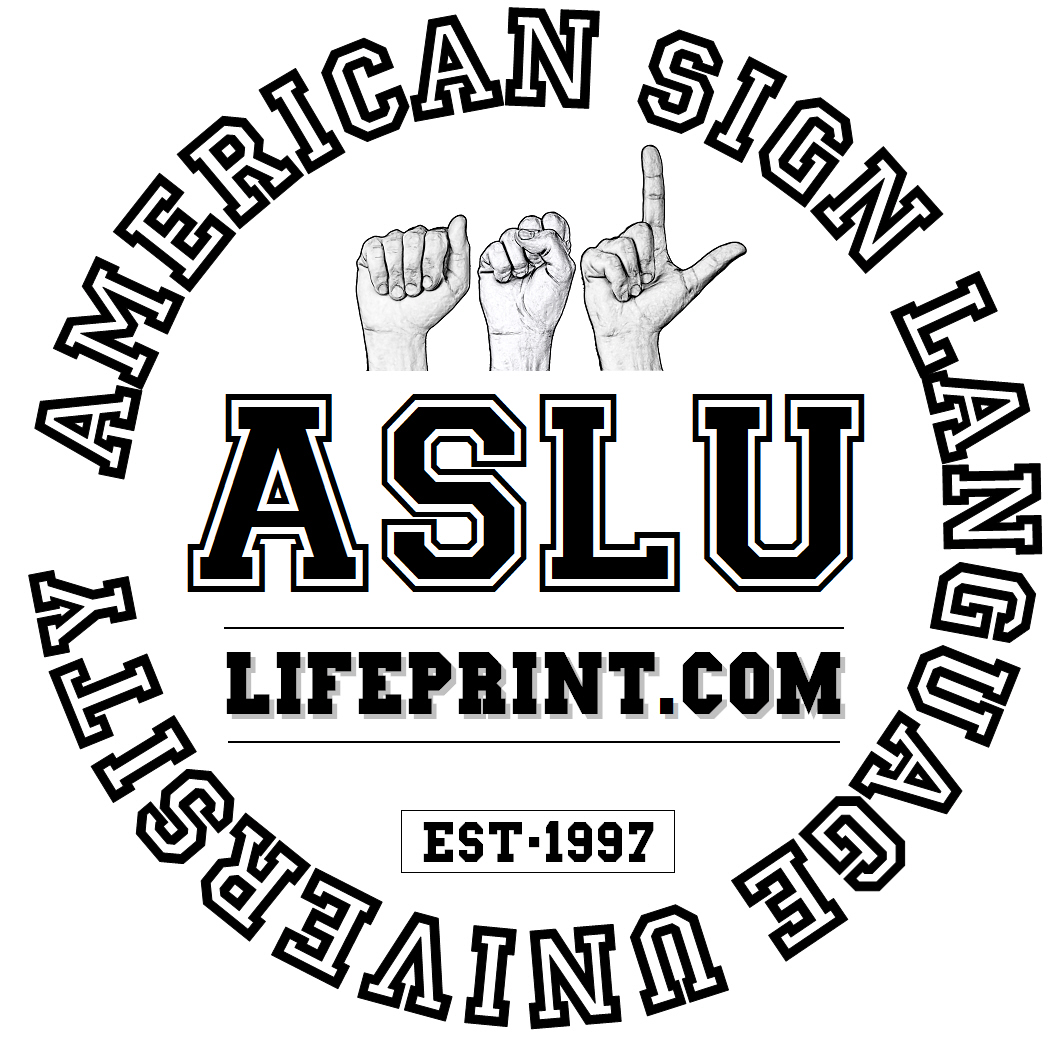 ASL University (ASLU) logo by Lifeprint